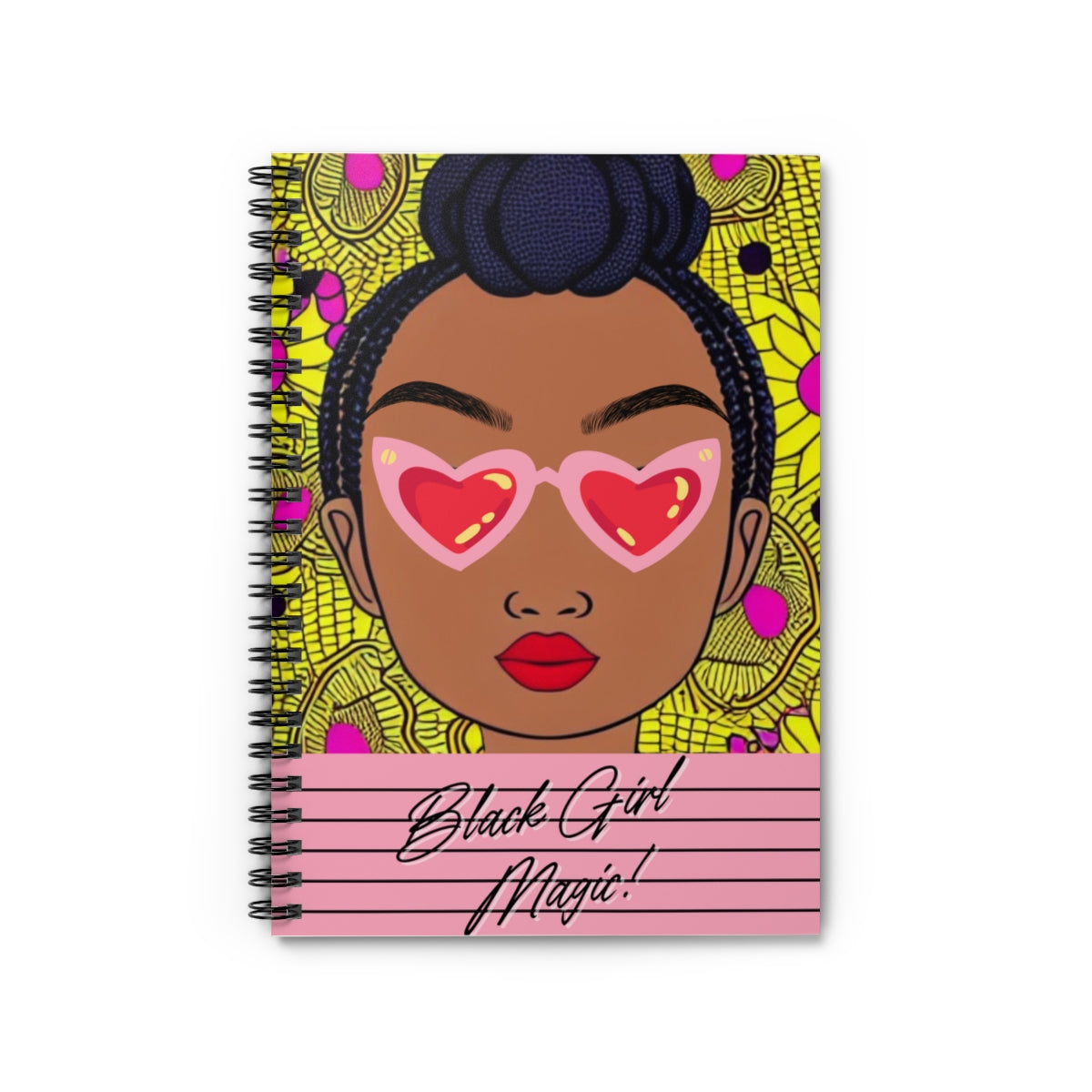 Black Girl Magic Spiral Notebook - Ruled Line